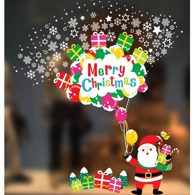 聖誕靜電窗貼(款式隨機出貨)