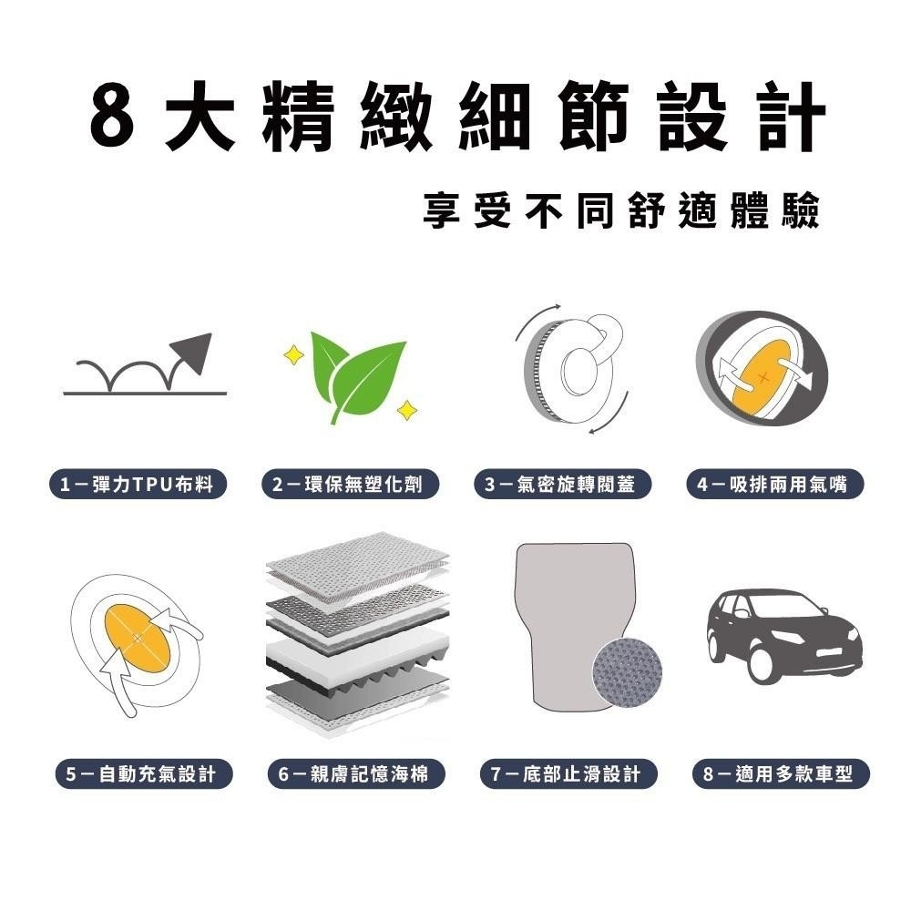 【Camping Ace野樂】ARC-295 樂遊車中床 車充床墊 汽車充氣床 車旅, , large