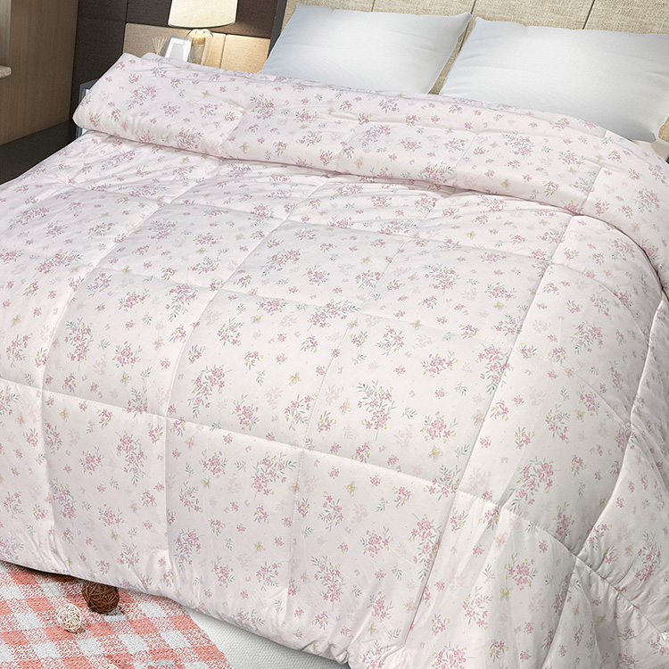 【多利寶寢具】INDIAN_針織雲朵棉可水洗雙人四季被-花語柔情