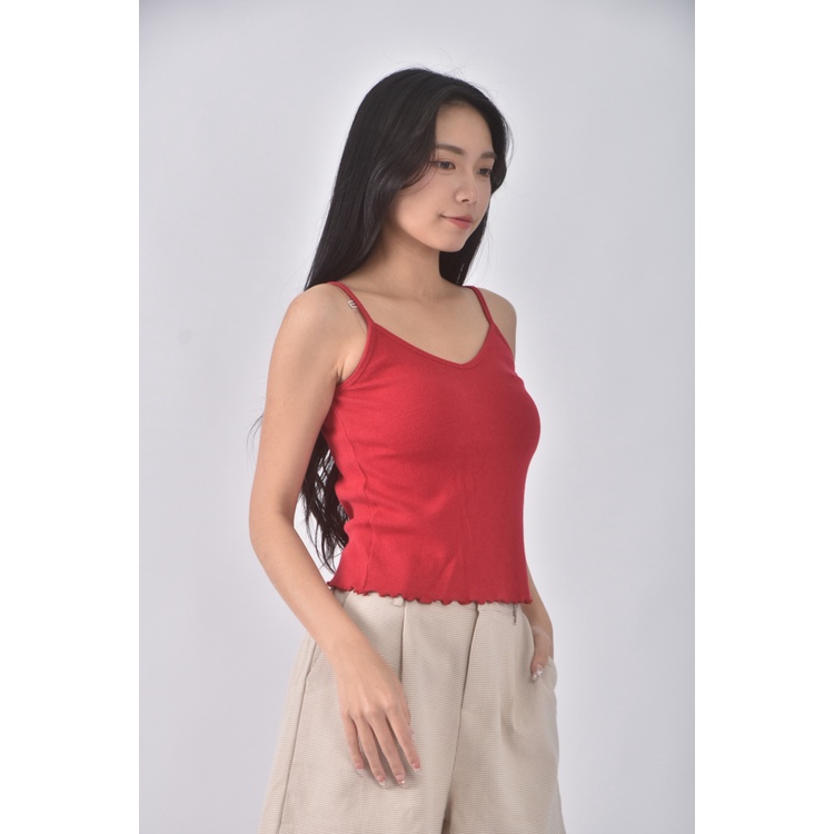 (S) pazzo質感吊帶紅色上衣二手衣, , large