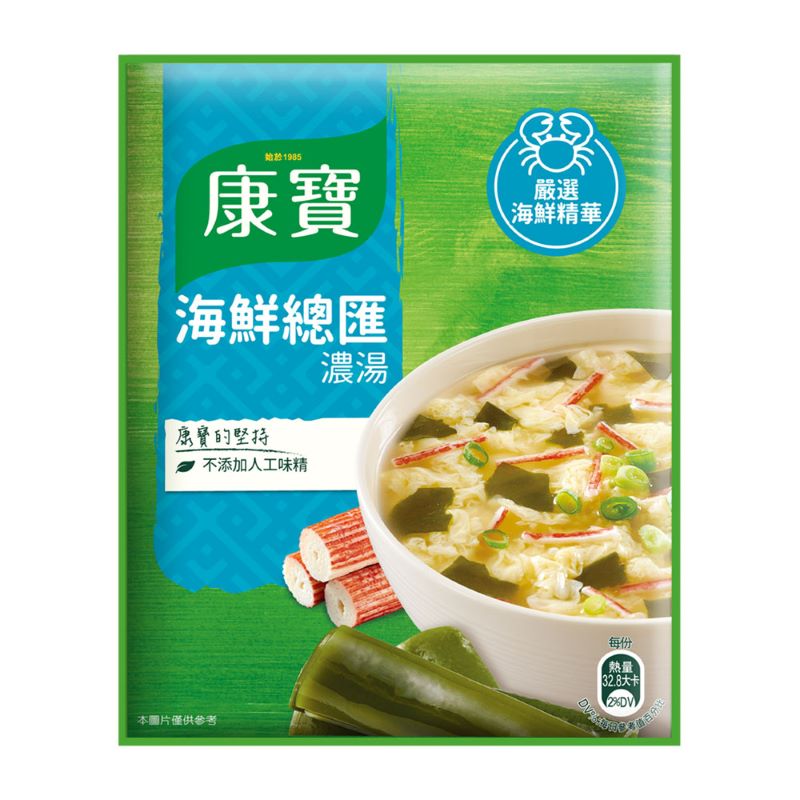 康寶濃湯自然原味海鮮總匯38.3g, , large