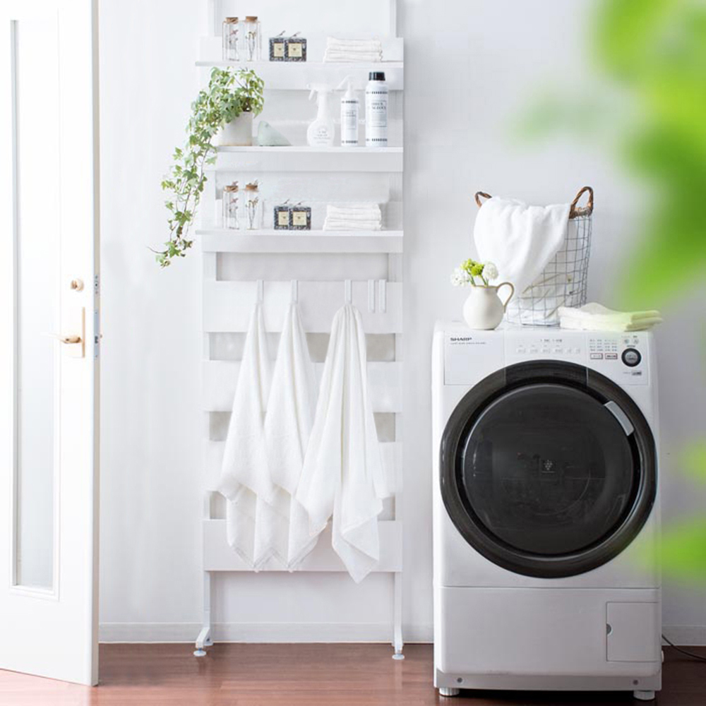 《C&B》頂天立地工業棧板風格寬度60cm壁面置物架/壁面架/台灣生產-淨白色, , large