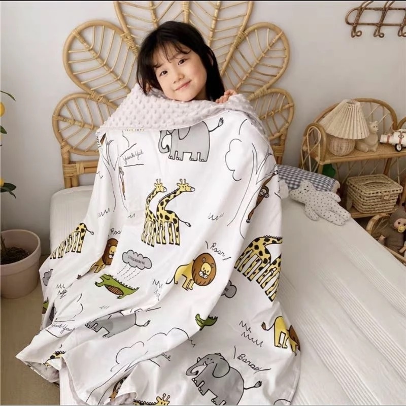 [Kemei Cotton Industry] Doudou blanket baby quilt pure cotton four seasons universal super soft baby children toddler, kindergarten nap blanket soothing small blanket (spring and summer limited edition), , large