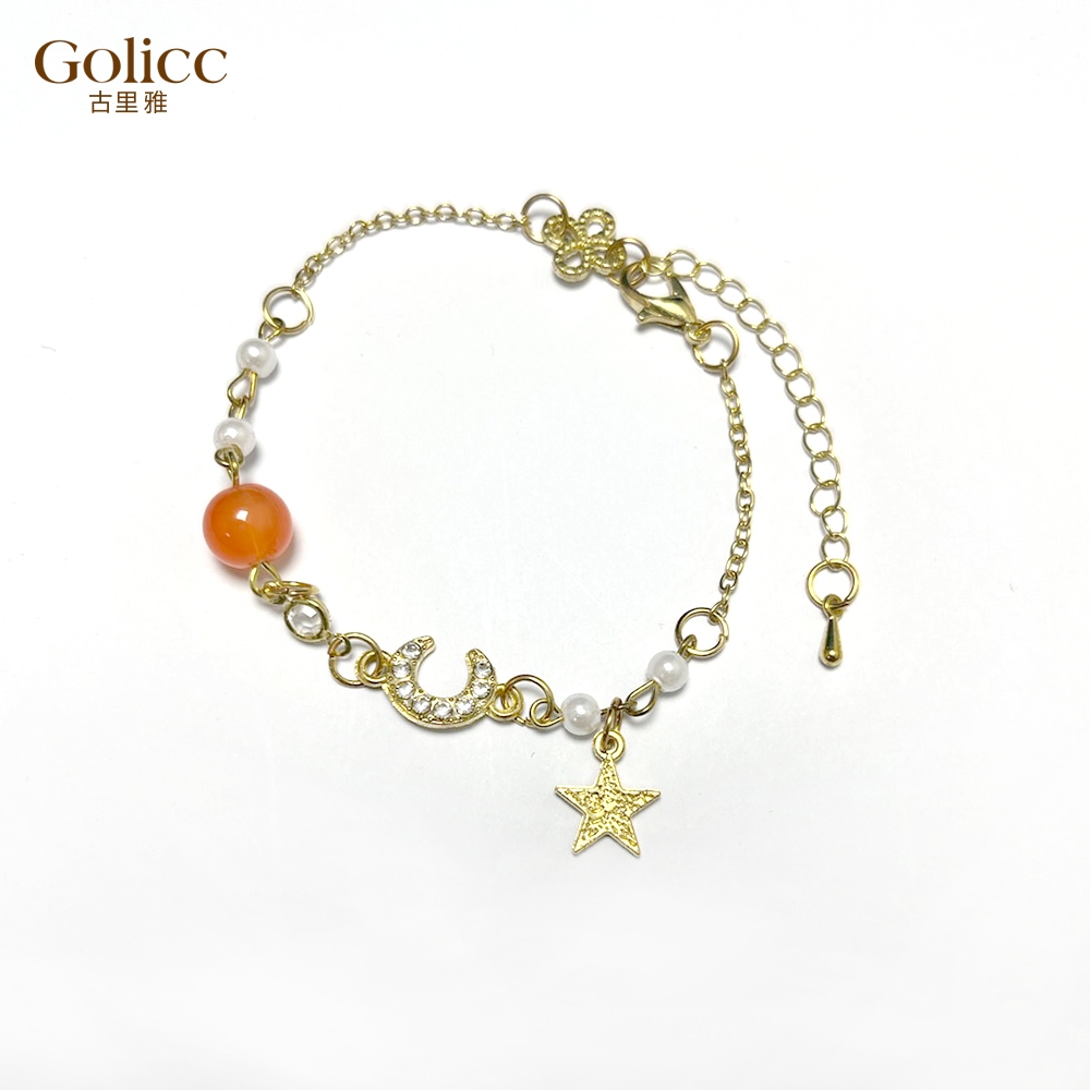 【Gulicc 】古莉可 手鍊 星月鋯石珍珠手鍊, , large