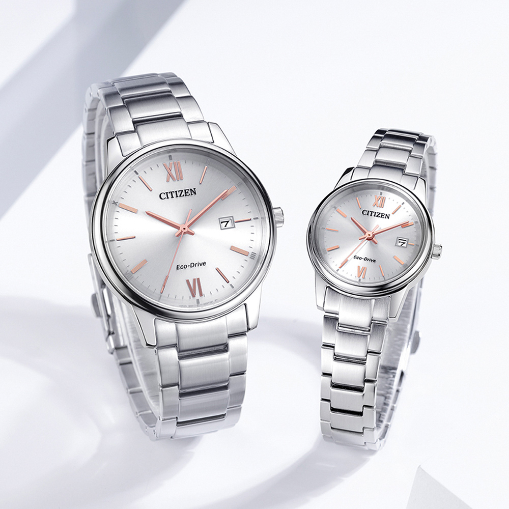 CITIZEN 星辰 光動能簡約手錶-銀/40mm BM6978-77A, , large
