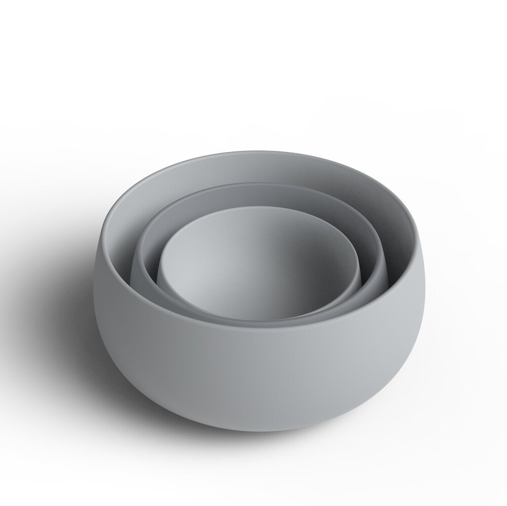 BesoVida 100% Silicone Sustainable Tableware / Triple Set / Chestnut Brown, 栗子棕, large