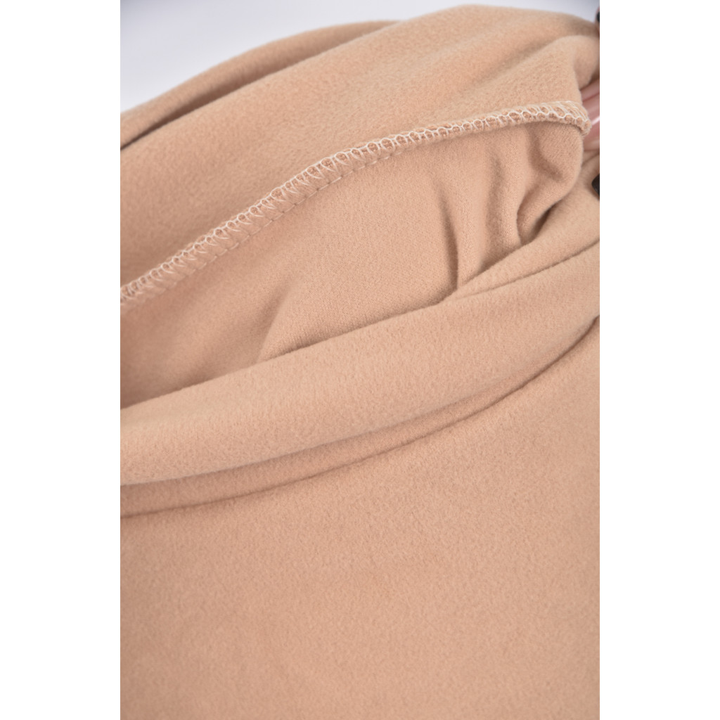 (S) 高領杏色長袖上衣二手衣, , large