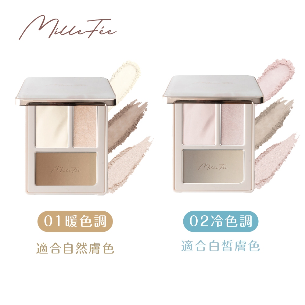 【千康購物網】MilleFée 心機修容盤-02冷色調, , large