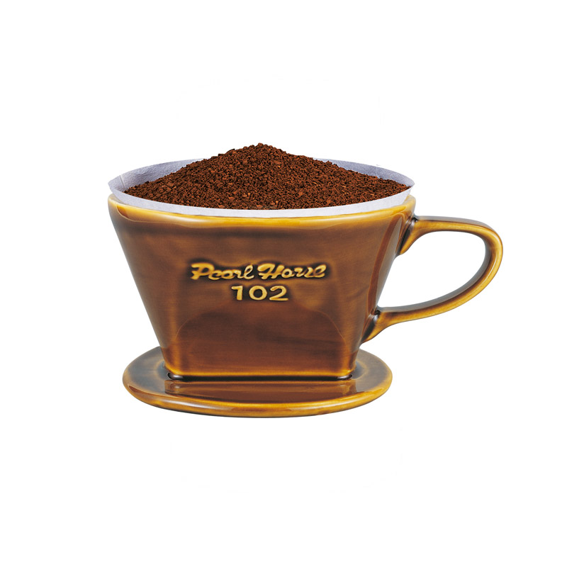 PEARL HORSE Ceramic Coffee Dripper for 2–4 Cups – Coffee (JA-001-102-C-N), , large