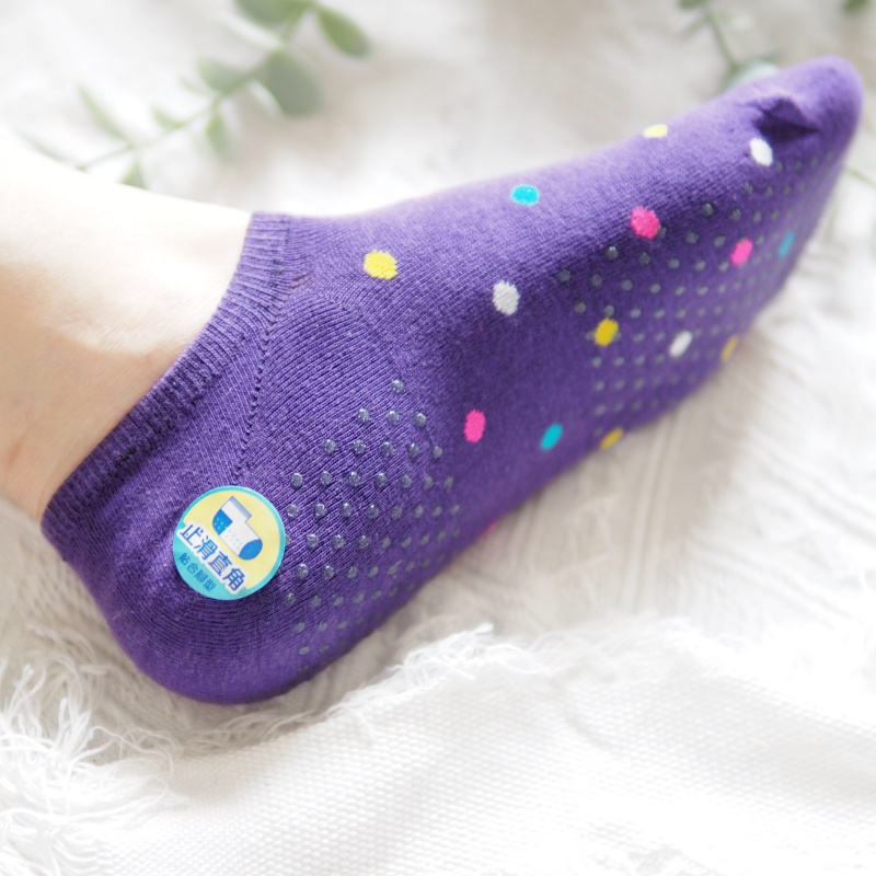 [Kaimei Cotton Industry] 8 pairs of random and excellent MIT made in Taiwan pure cotton non-slip right-angle socks with a little bit of style, , large