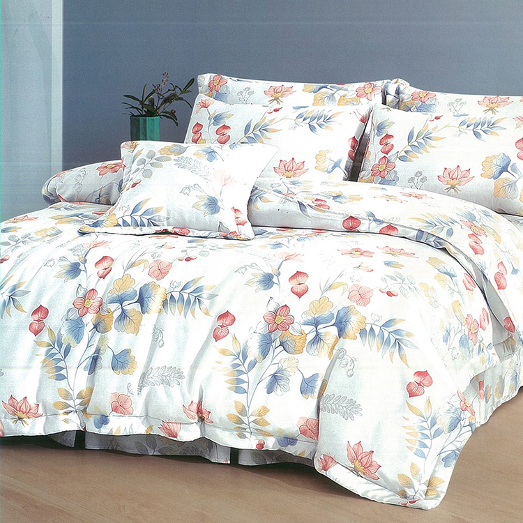 【多利寶寢具】FITNESS_100%純天絲頂級60S雙人加大七件式床罩組-舞伶春曉, , large