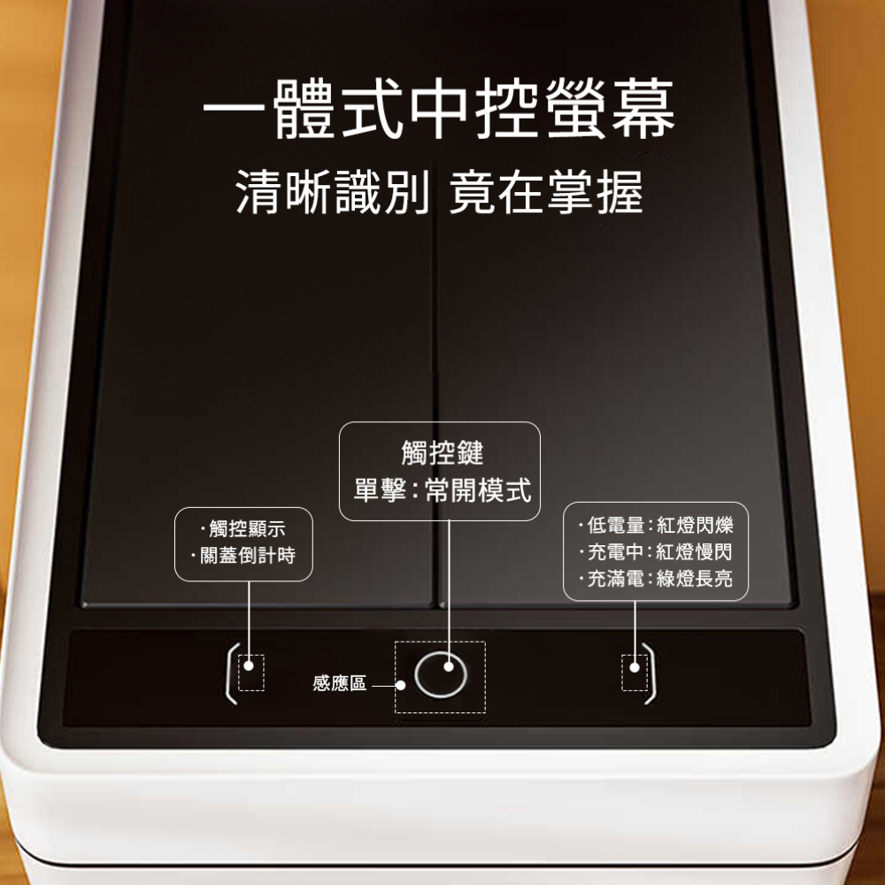 [LC] 30L Motion Sensor Trash Can with Butterfly Lid, , large