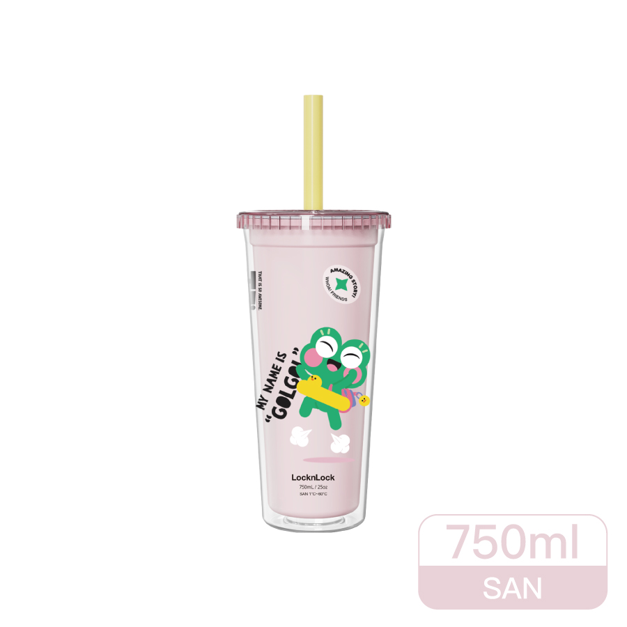 樂扣酷趣珍奶吸管隨行杯750ml, , large