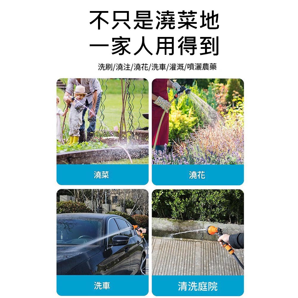 18V鋰電高壓抽水機10節1電1充(送水管和槍頭), , large