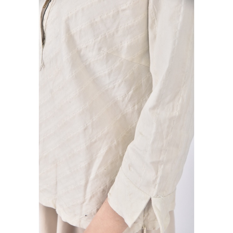 (S) liville質感棉質杏色長袖上衣二手衣, , large