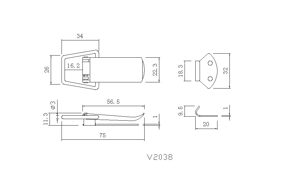 Door Catch, , large