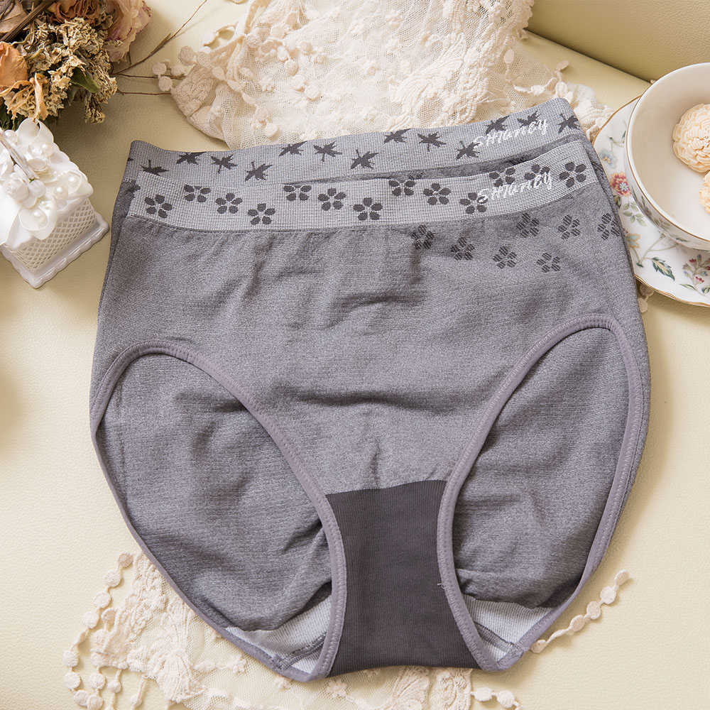 [SHIANEY]Taiwan-Made Plus-Size Bamboo Charcoal Fiber Stretch Seamless Panties, , large