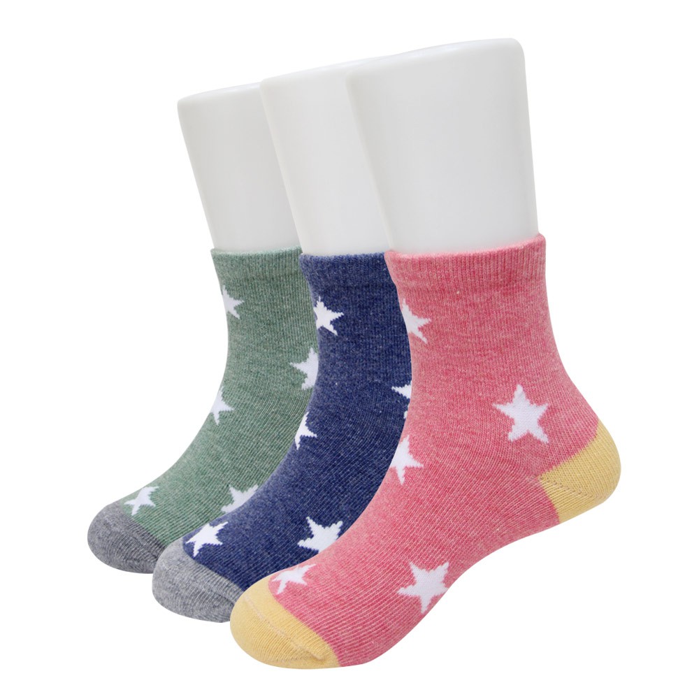 【D&G KIDS】星星1/2童襪<灰綠,17-21cm>D503 短襪 襪子, , large