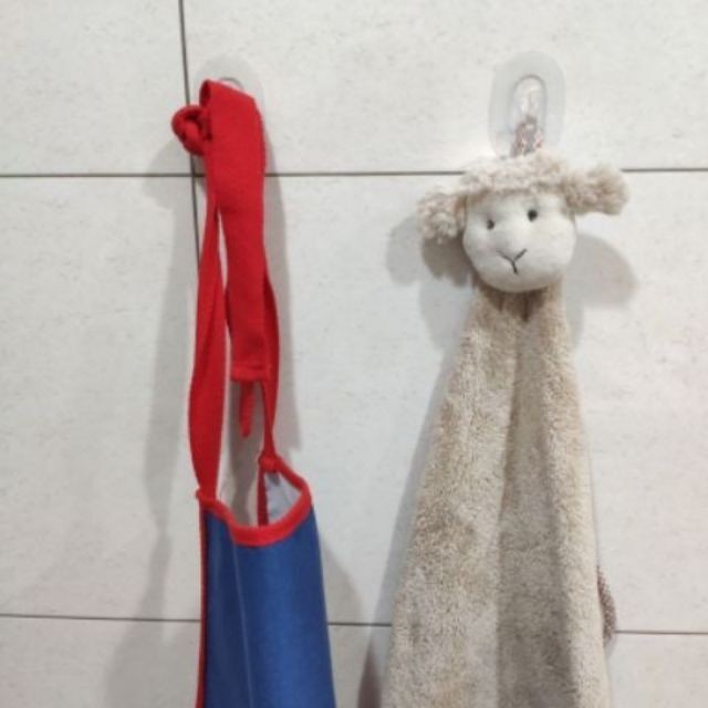 [熊好貼國際]橢圓中型掛勾（4入一組每片獨立）吊掛好幫手免鑽 免打洞 無痕掛勾  凹凸紋路平滑面皆可貼(超黏貼)掛鉤, , large