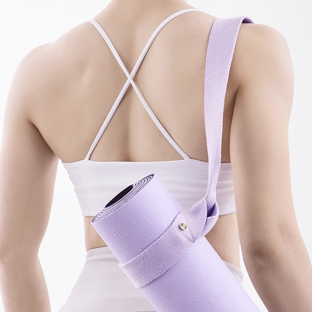 【BYZOOM FITNESS】瑜珈墊背帶(粉紫), , large
