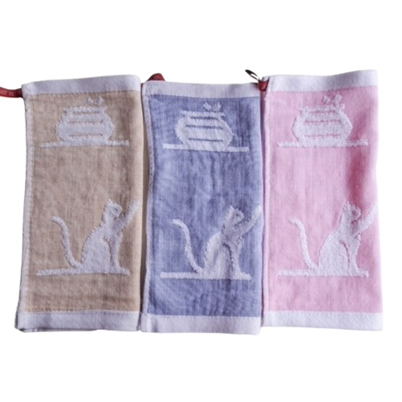 [Kemei Cotton Industry] 12 in the group random excellent no yarn high quality small square scarf / handkerchief / wipe hand towel / wipe sweat towel / saliva towel, , large