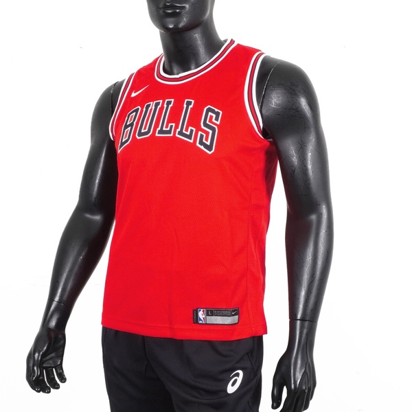 Nike NBA 青少年 球衣 籃球背心 背心 圓領 公牛 紅白 [WZ2B7BZ2W-BUL], , large