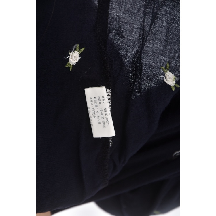 (M) trend collection繡花藍色長袖上衣二手衣, , large