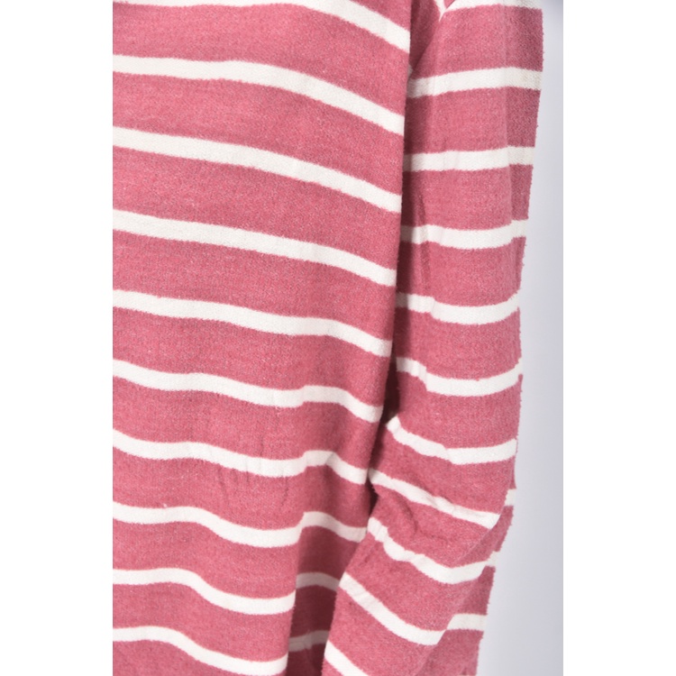 (M) by pink韓牌質感條紋粉色長袖上衣二手衣, , large