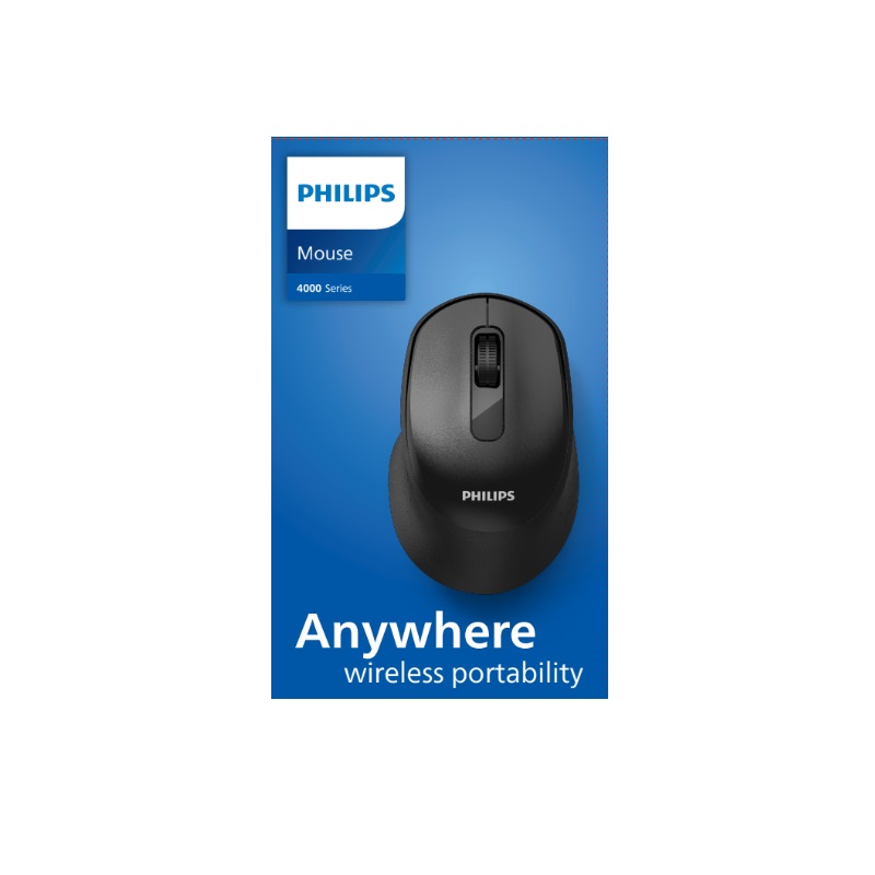 PHILIPS 4鍵式雙模無線滑鼠-SPK7448, , large