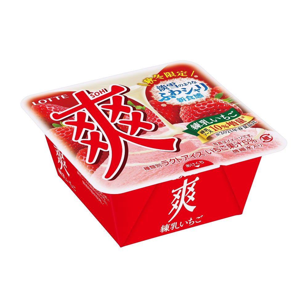 Lotte爽冰-草莓煉乳口味, , large