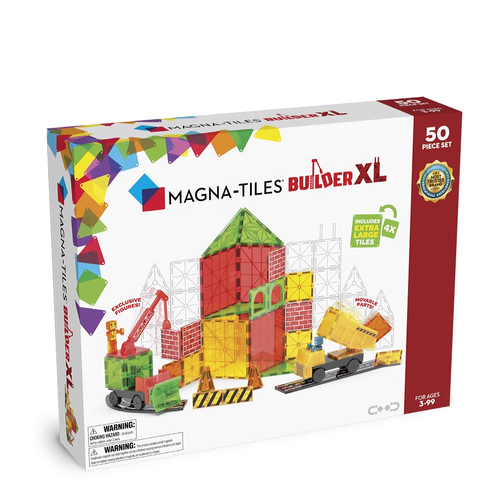 Magna-Tiles 磁力積木-工程基地50片 XL, , large