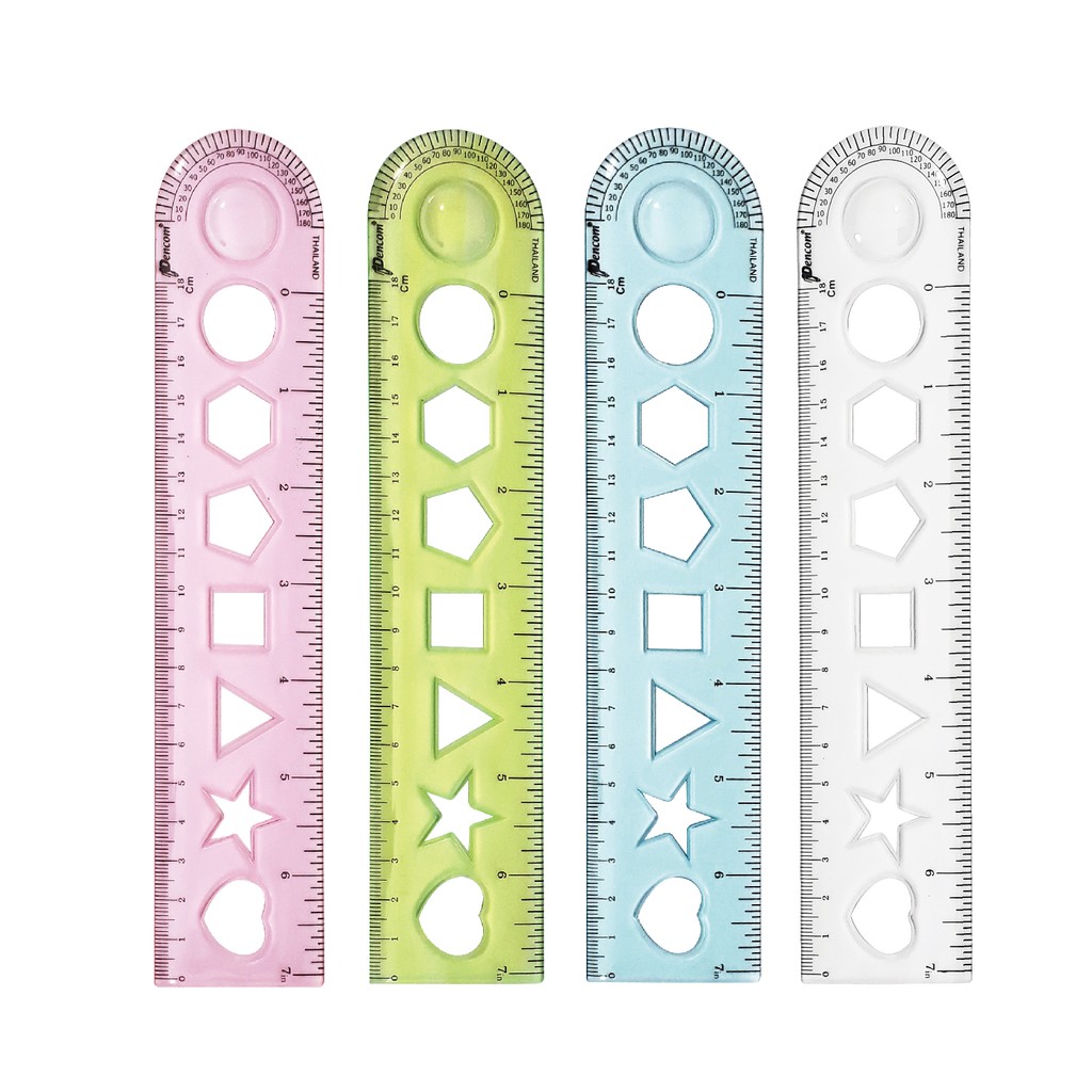 Pencom尚禹 18公分放大鏡造型尺 (RL-103)*不挑色