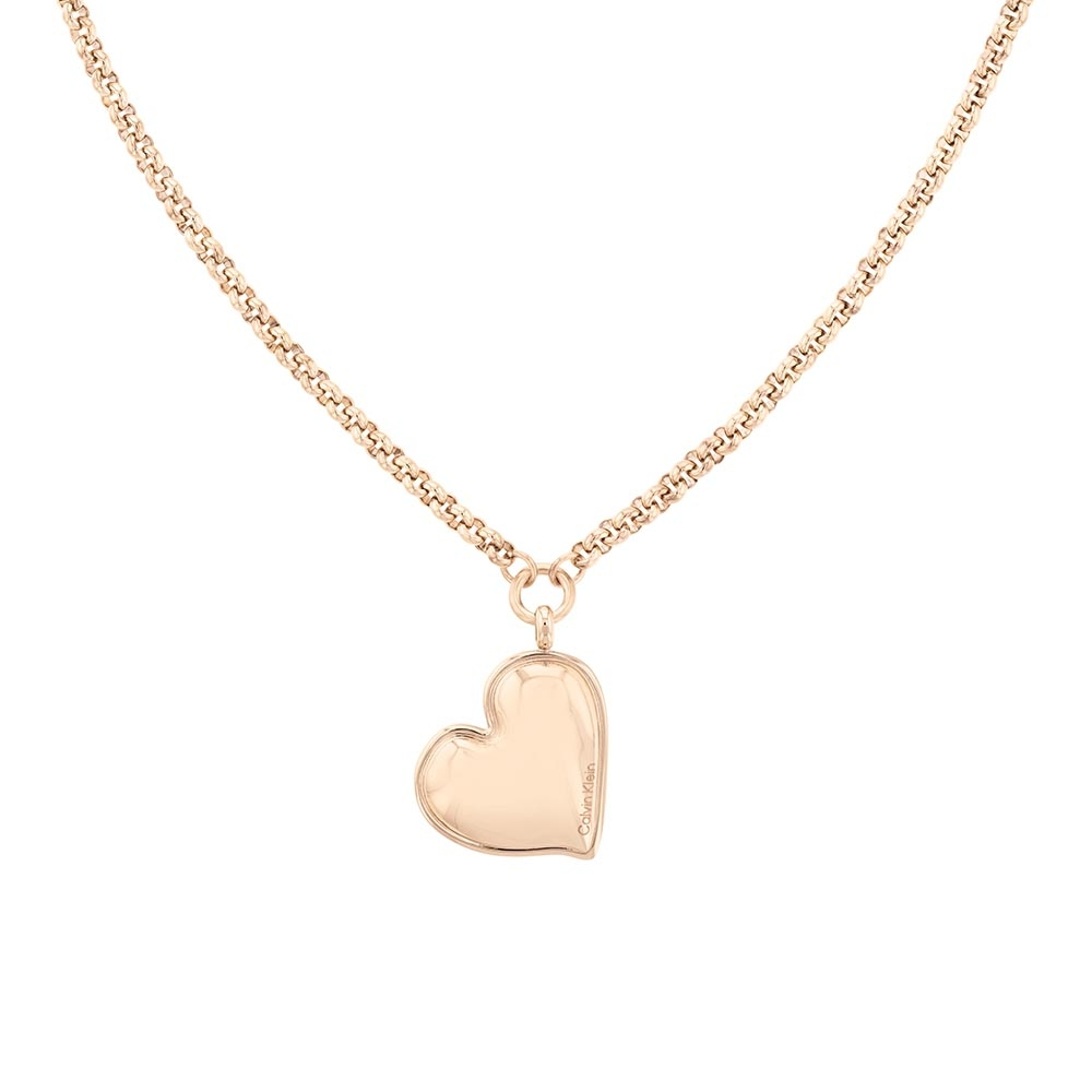 Calvin Klein CK Captivate 玫瑰金愛心項鍊 送禮推薦 35000294, , large