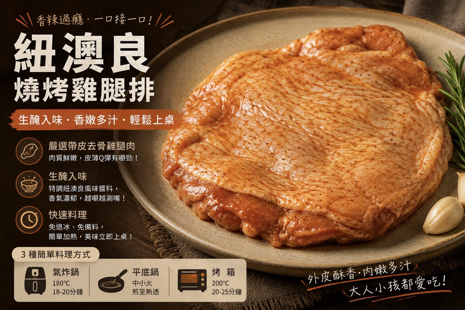 【CH Life 心敘 Fresh】紐澳良燒烤雞腿排, , large
