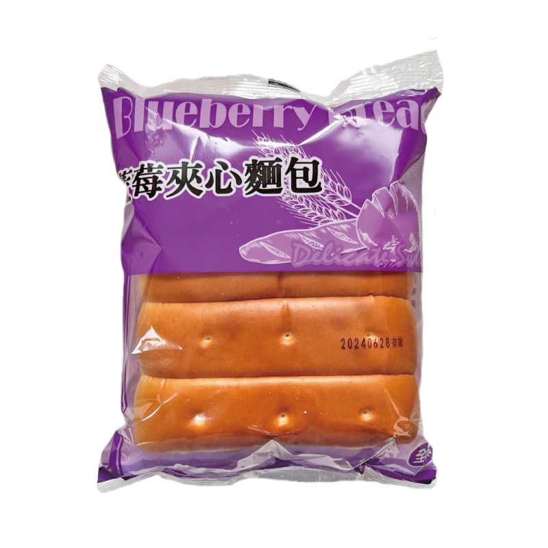 【Liu Ba Food】(Sandwich Bread-Blueberry Order) Traditional Bread Chocolate Bread Strawberry Bread Milk Bread Blueberry Bread Shengchang Bread, , large