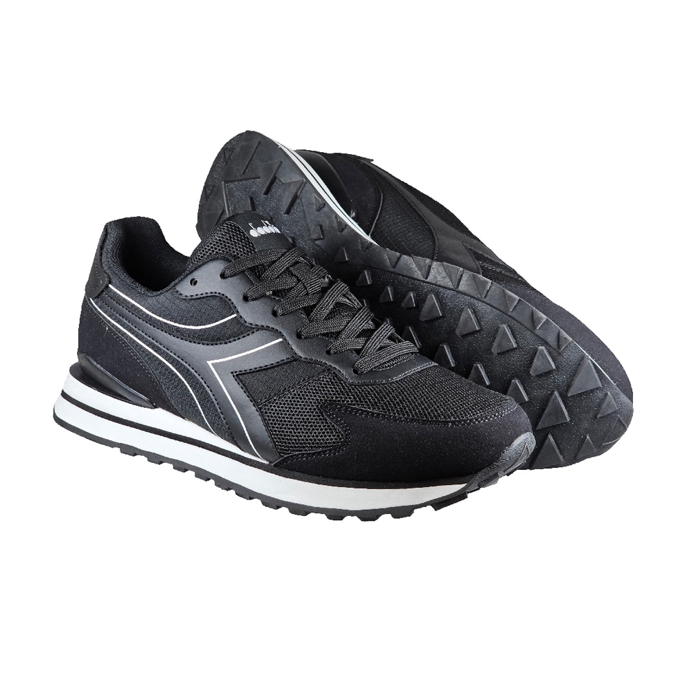 DIADORA迪亞多那 復古時尚運動鞋 男運動鞋 男鞋 休閒 拼接 寬楦 高腳背 透氣 輕量 吸衝 耐磨 防滑 白藍 黑, , large