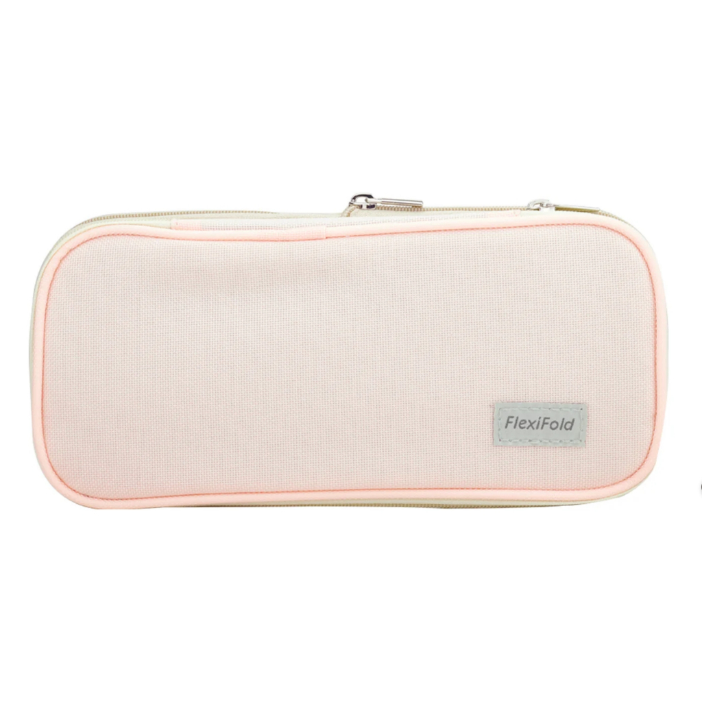 力大牌ABEL 擴充式隨行筆帶收納袋(08702)  灰藍/粉藕灰藍, , large