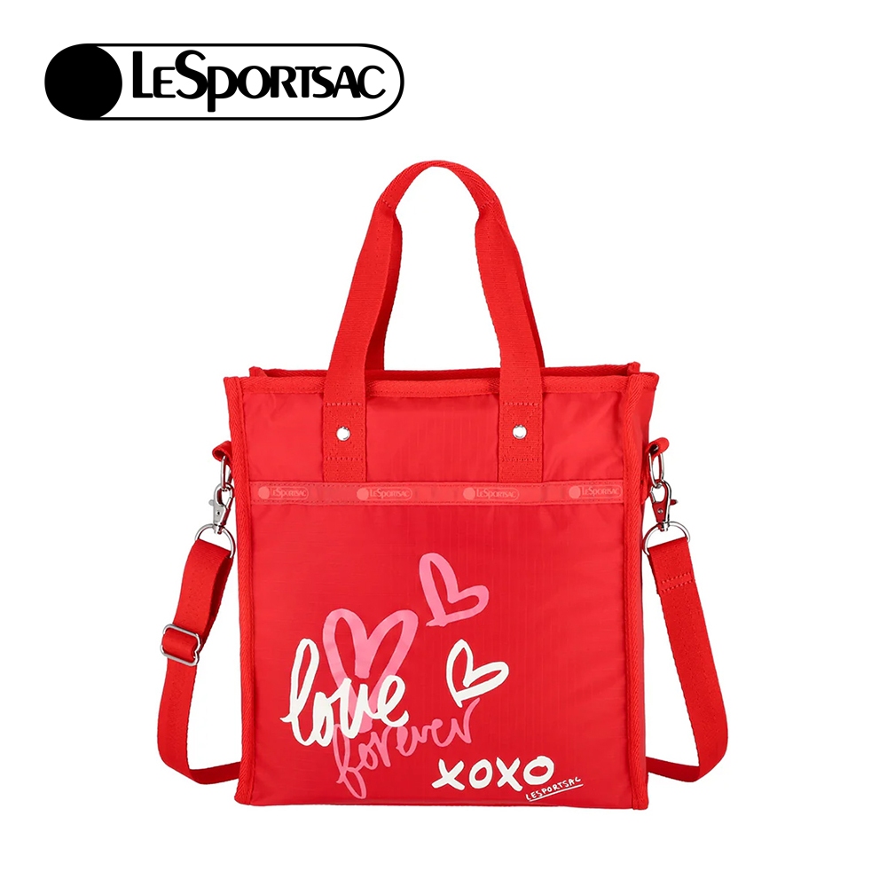 |快速出貨|Lesportsac Medium North/South Tote 中型直式托特包購物袋/ 愛情便條手繪風, , large