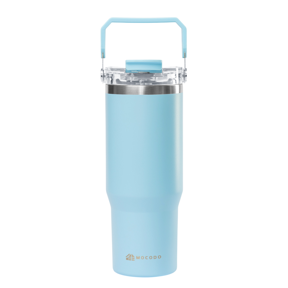 Banjiajia Ceramic Double Drink Cup Sky Blue, , large