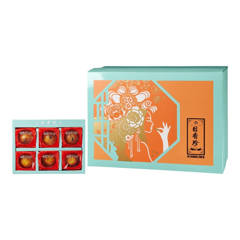 日香珍綜合月餅禮盒6入(蛋黃酥+奶皇流心), , large