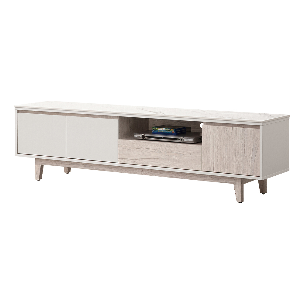 【唯熙傢俱】紀薇橡木雙色6尺岩板電視櫃, , large