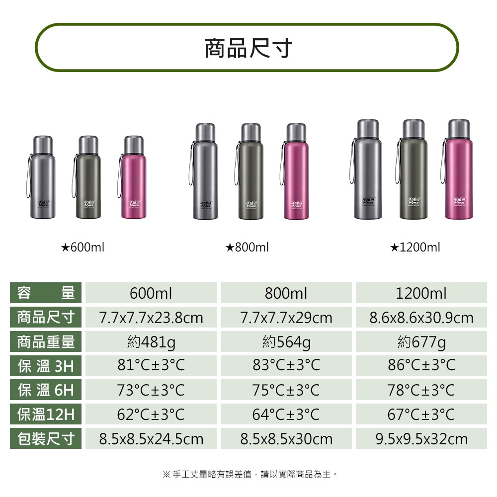 Miyaco 米雅可 Koruto316不銹鋼真空保溫瓶旋蓋保溫杯 不鏽鋼1200ml-Leidea樂德兒, , large