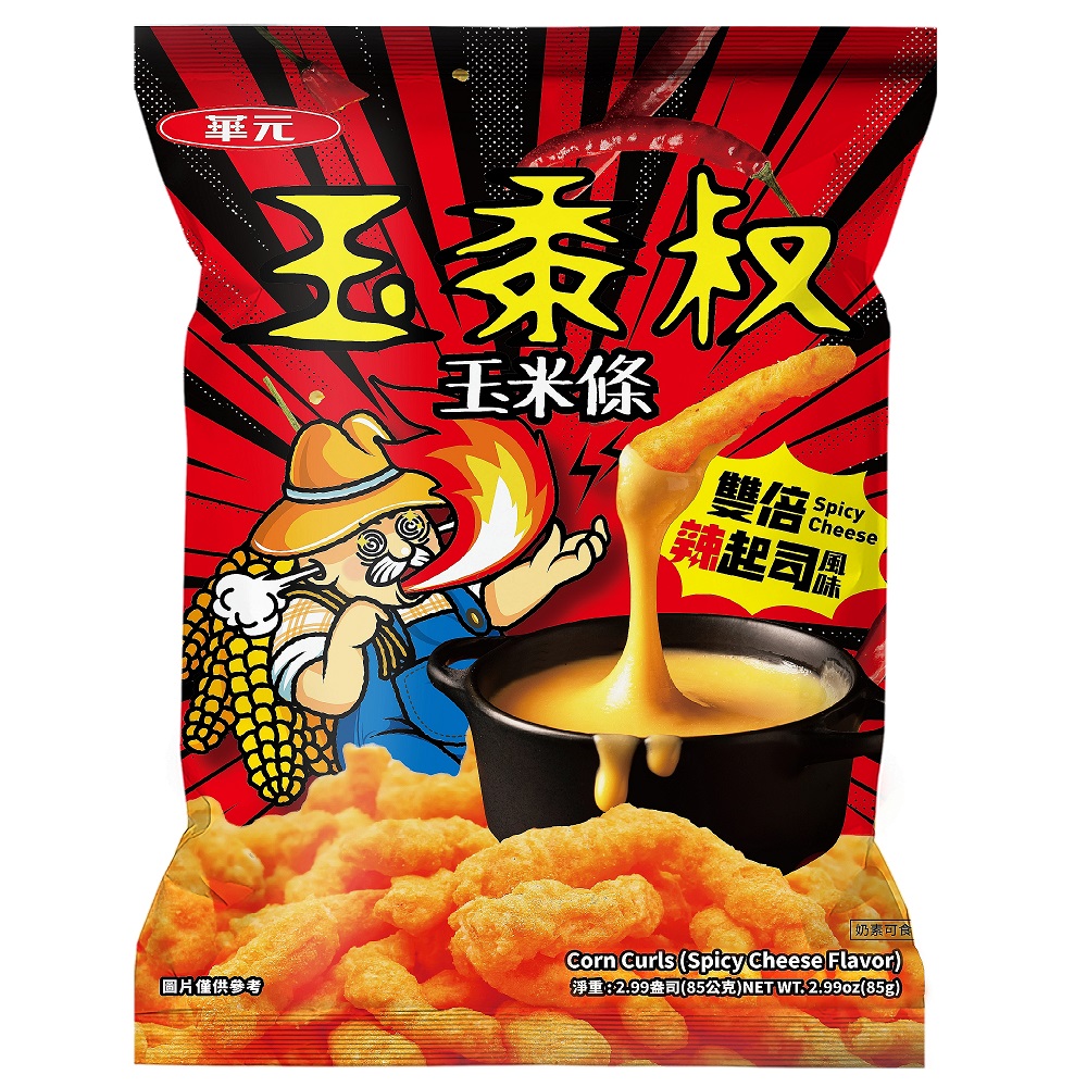 Corn Sticks Double Spicy Cheese Flavor, , large