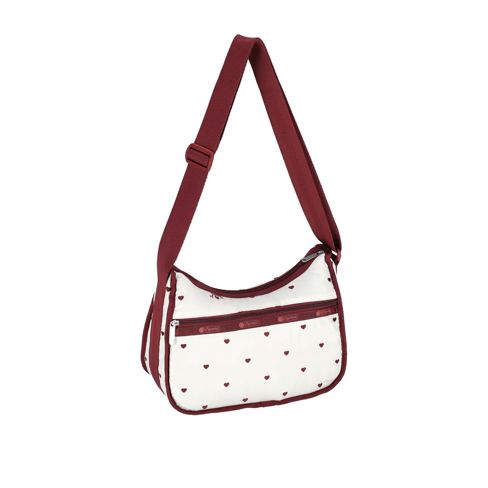 |快速出貨|Lesportsac Classic Hobo 經典斜背包/ 莓果心刺繡, , large