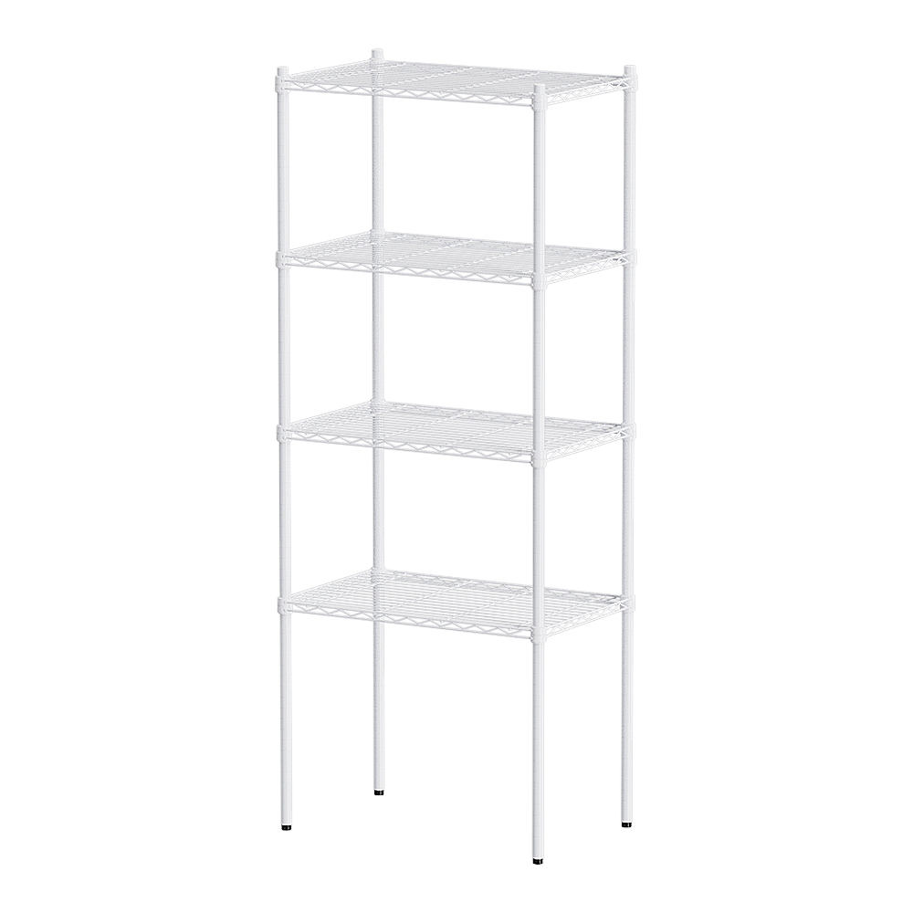 【Y HOUSE】70x45x180cm Lightweight Four-layer Iron Rack Iron Rack Shelf-Painted White, , large