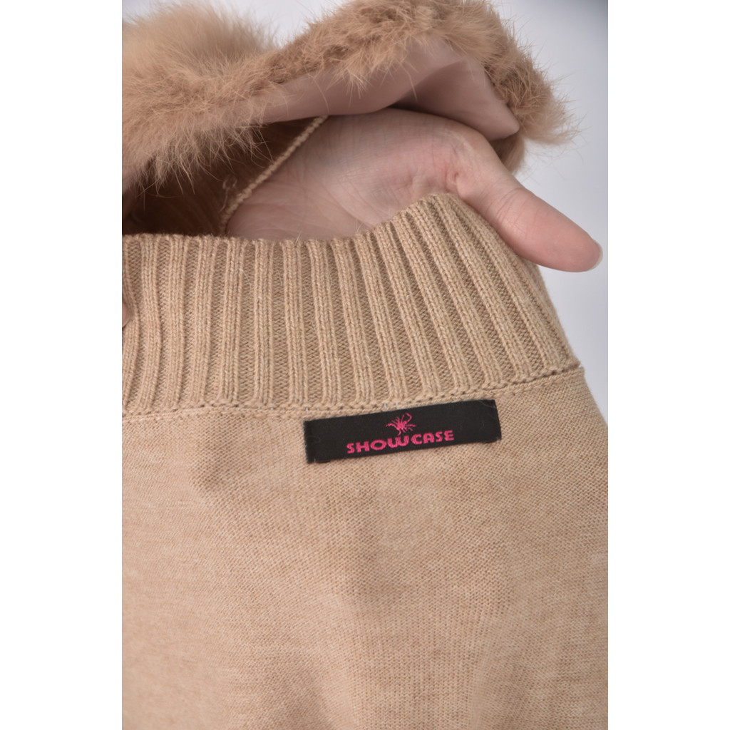 (S) showcase毛毛棕色洋裝二手衣, , large