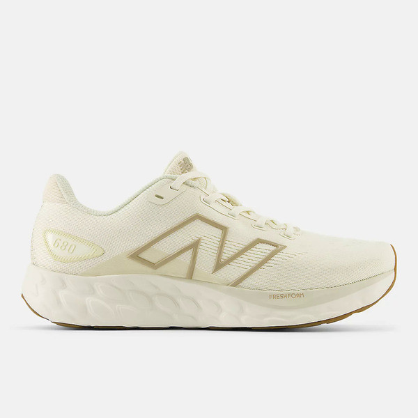 New Balance Fresh Foam 680 v8 女 慢跑鞋 寬楦 緩震 米色 [W680CC8], , large