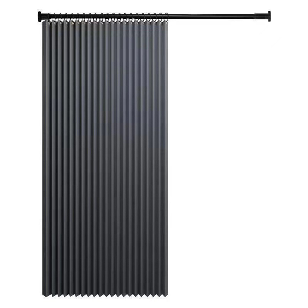 Thickened linen double-sided magnetic folding shower curtain, extra thick, waterproof and mildew resistant, bathroom door curtain, curtain hanging curtain, wet and dry separation curtain, hooks + magnetic snap included., , large