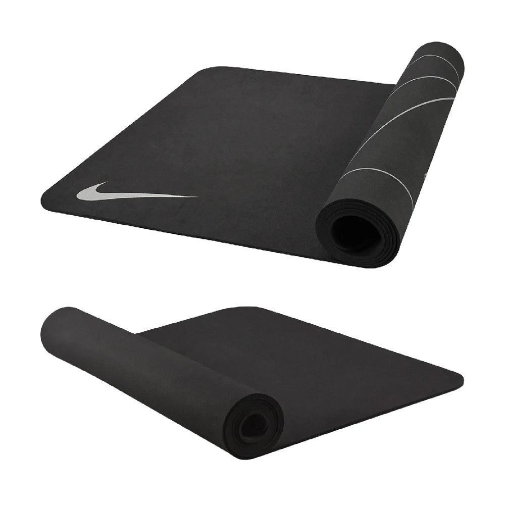 NIKE YOGA MAT 雙面瑜珈墊 4MM 隔音墊 訓練墊 運動墊 雙面可用 輕巧 便攜 穩定 止滑 黑 藕紅 粉橘, , large