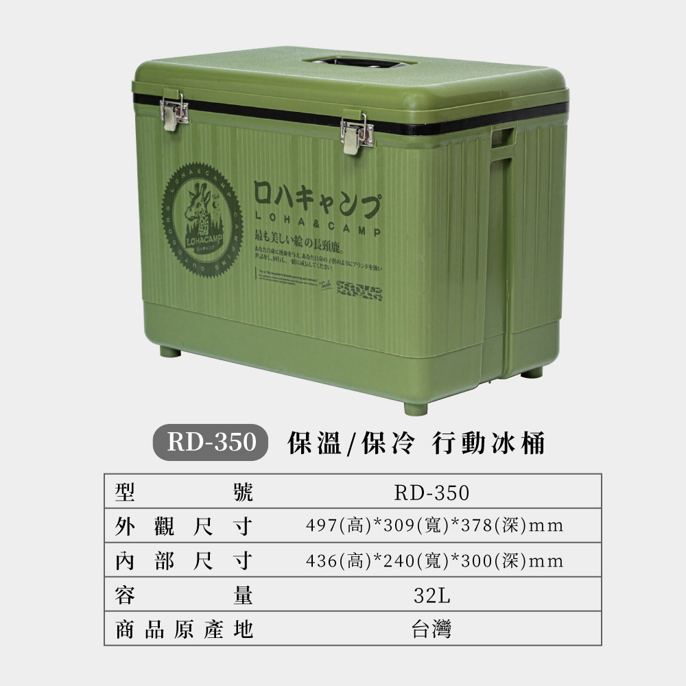 [樂施達]樂活不露 戶外保冰桶 攜帶式 冰桶 露營/釣魚/旅行 24.5/27/32/36L, , large